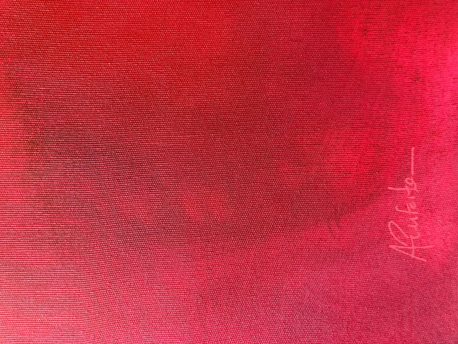 Signature detail on Fire of Devotion by Alyne Perfeito — Perfeito Studio archive, Archive ID AP-HOC-2026-003