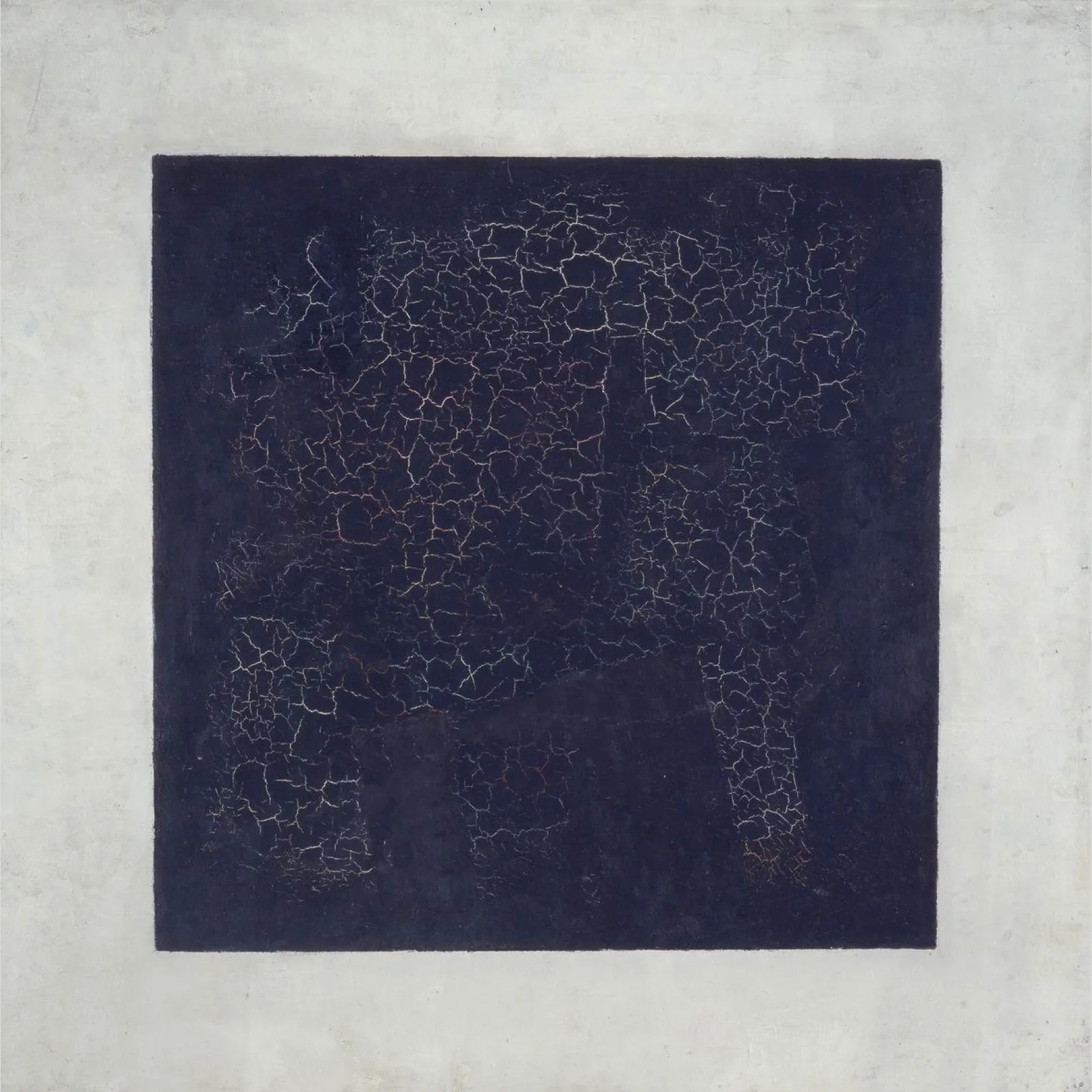 Quadrado Negro Suprematista (1915), óleo sobre linho, de Kazimir Malevich — Galeria Tretyakov, Moscou (domínio público)
