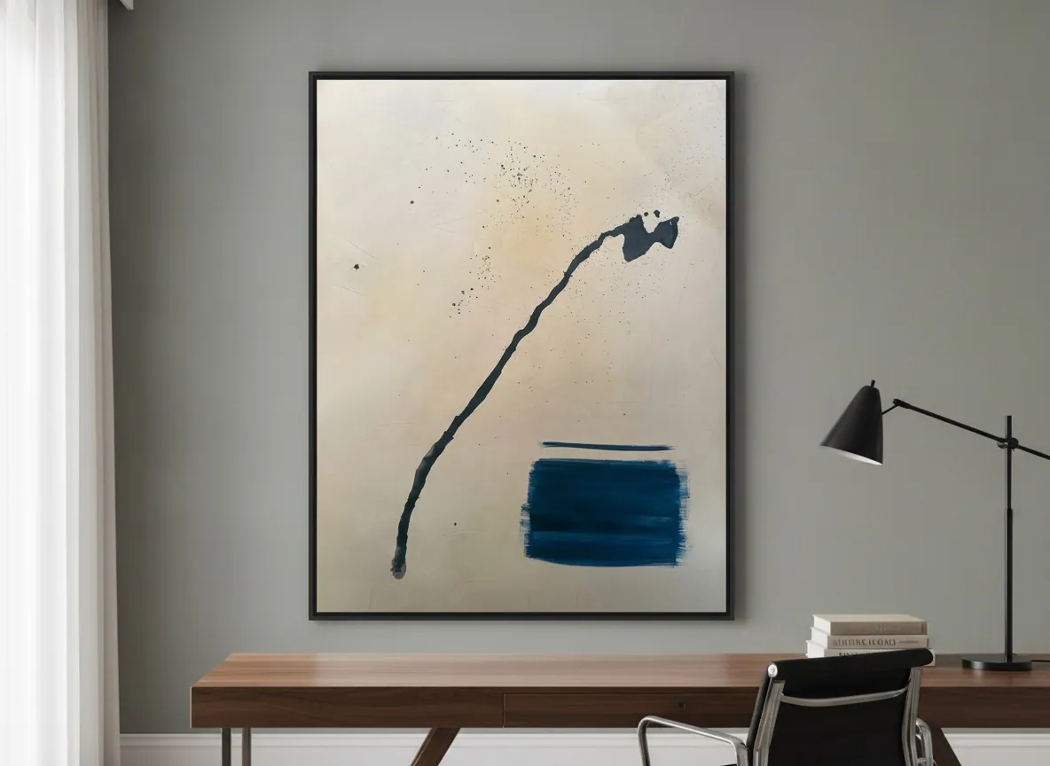 Silent Interval by Alyne Perfeito shown in an interior setting — digital visualization, Matter & Silence series